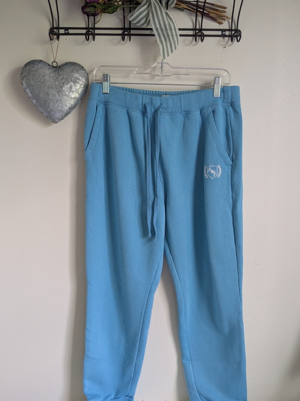 Abercrombie & Fitch Light Blue Track Joggers